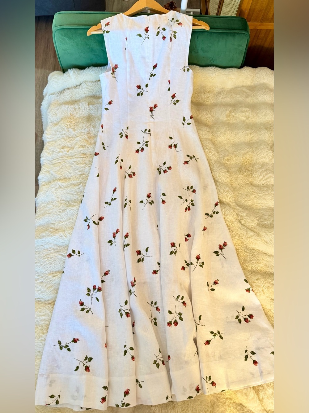 Reformation Cecilia Linen Dress floating rose, New without tags, never worn. - Picture 8 of 16